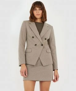 Forcast Opal Double Breasted Blazer Oatmeal -Deals The Style Setters Store http3A2F2Fstatic.theiconic.com .au2Fp2Fforcast 4682 7227331 4