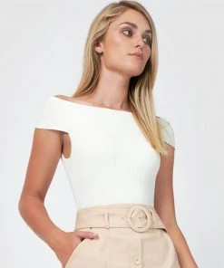 Forcast Jasmine Off Shoulder Knit Top Ivory -Deals The Style Setters Store http3A2F2Fstatic.theiconic.com .au2Fp2Fforcast 4694 5868241 3
