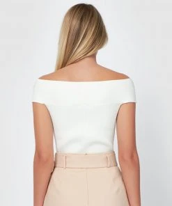 Forcast Jasmine Off Shoulder Knit Top Ivory -Deals The Style Setters Store http3A2F2Fstatic.theiconic.com .au2Fp2Fforcast 4696 5868241 4