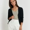 Forcast Layne Button Down Knit Cardigan Black