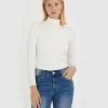 Forcast Samina Ribbed Turtleneck Sweater Ivory