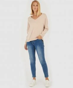 Forcast Lotus V-Neck Sweater Nude -Deals The Style Setters Store http3A2F2Fstatic.theiconic.com .au2Fp2Fforcast 4719 7862821 5