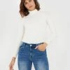 Forcast Clarisse Turtleneck Sweater Ivory