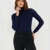 Forcast Clarisse Turtleneck Sweater Navy