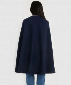 Forcast Kennedi Round Neck Cape Coat Navy -Deals The Style Setters Store http3A2F2Fstatic.theiconic.com .au2Fp2Fforcast 4885 9547111 3