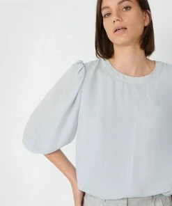 Forcast Elena Balloon Sleeve Top Grey Blue -Deals The Style Setters Store http3A2F2Fstatic.theiconic.com .au2Fp2Fforcast 5003 3340251 5