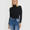 Forcast Samina Ribbed Turtleneck Sweater Black
