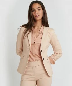 Forcast Lauren Single Breasted Jacket Nude
