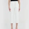 Forcast Rory High-Waisted Belted Pants Ivory