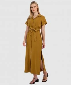 Forcast Jenny Shirt Dress Mustard -Deals The Style Setters Store http3A2F2Fstatic.theiconic.com .au2Fp2Fforcast 5276 5694321 4