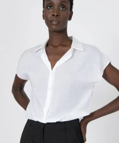 Forcast Ema Sleeveless Shirt White