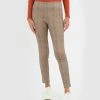 Forcast Arlene Check Stretch Pants Multi