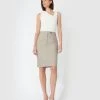 Forcast Taya Pencil Skirt Almond