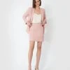 Forcast Adaline Mini Skirt Dusty Pink