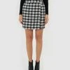 Forcast Brielle Tweed Check Skirt Multi