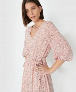 Forcast Emily Tie Waist Dress Pink -Deals The Style Setters Store http3A2F2Fstatic.theiconic.com .au2Fp2Fforcast 5808 2483351 2