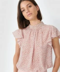 Forcast Emily Ruffled Cap Sleeve Blouse Pink -Deals The Style Setters Store http3A2F2Fstatic.theiconic.com .au2Fp2Fforcast 5809 6973351 3