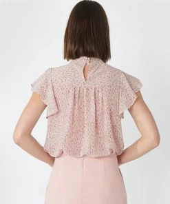 Forcast Emily Ruffled Cap Sleeve Blouse Pink -Deals The Style Setters Store http3A2F2Fstatic.theiconic.com .au2Fp2Fforcast 5812 6973351 4