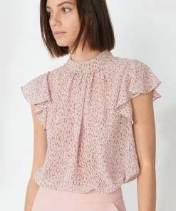 Forcast Emily Ruffled Cap Sleeve Blouse Pink -Deals The Style Setters Store http3A2F2Fstatic.theiconic.com .au2Fp2Fforcast 5815 6973351 5