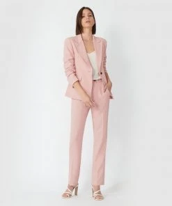 Forcast Adaline Slim Pants Dusty Pink