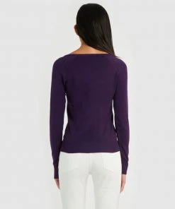 Forcast Chrissy V-Neck Knit Purple -Deals The Style Setters Store http3A2F2Fstatic.theiconic.com .au2Fp2Fforcast 5908 2868821 3