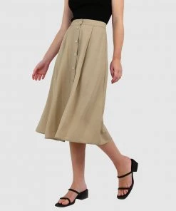 Forcast Megan Button-Up Skirt Safari -Deals The Style Setters Store http3A2F2Fstatic.theiconic.com .au2Fp2Fforcast 5954 8688421 2