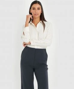 Forcast Tanya Stripe Shirt Cream -Deals The Style Setters Store http3A2F2Fstatic.theiconic.com .au2Fp2Fforcast 6024 7427331 6