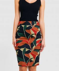 Forcast Brenda Printed Skirt Multi
