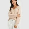 Forcast Krisha Chunky Wool-Blend Knit Blush