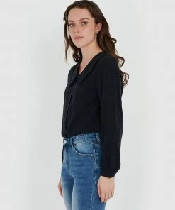 Forcast Beatrice Collar Detail Blouse Black -Deals The Style Setters Store http3A2F2Fstatic.theiconic.com .au2Fp2Fforcast 6103 5047241 2