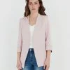 Forcast Carter 2 Collarless Blazer Pastel Pink