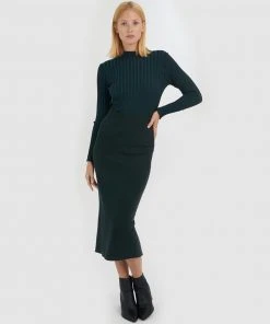 Forcast Brooke Mock Neck Knit Dark Green -Deals The Style Setters Store http3A2F2Fstatic.theiconic.com .au2Fp2Fforcast 6262 5814921 6