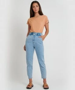 Forcast Tyler Round Neck Blouse Muted Clay -Deals The Style Setters Store http3A2F2Fstatic.theiconic.com .au2Fp2Fforcast 6355 4957241 4