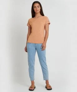 Forcast Tyler Round Neck Blouse Muted Clay -Deals The Style Setters Store http3A2F2Fstatic.theiconic.com .au2Fp2Fforcast 6357 4957241 5