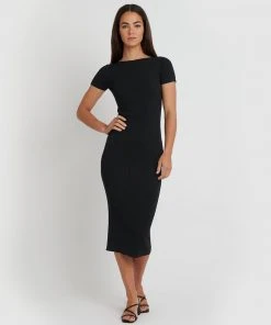 Forcast Jaylene Reversible Knit Dress Black -Deals The Style Setters Store http3A2F2Fstatic.theiconic.com .au2Fp2Fforcast 6591 8174441 4