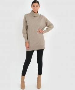 Forcast Kristy Tunic Knit Top Almond -Deals The Style Setters Store http3A2F2Fstatic.theiconic.com .au2Fp2Fforcast 6613 6295231 5