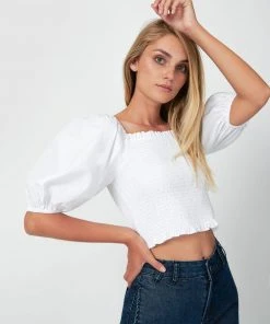 Forcast Serena Shirred Balloon Sleeve Blouse Ivory -Deals The Style Setters Store http3A2F2Fstatic.theiconic.com .au2Fp2Fforcast 6644 3602941 3