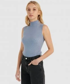 Forcast Logan Ribbed Knit Top Dusty Blue -Deals The Style Setters Store http3A2F2Fstatic.theiconic.com .au2Fp2Fforcast 6694 2130621 2