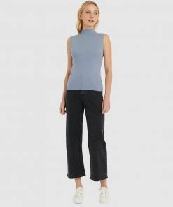 Forcast Logan Ribbed Knit Top Dusty Blue -Deals The Style Setters Store http3A2F2Fstatic.theiconic.com .au2Fp2Fforcast 6701 2130621 5