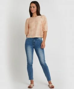 Forcast Audree Puffy Sleeve Top Peach -Deals The Style Setters Store http3A2F2Fstatic.theiconic.com .au2Fp2Fforcast 6808 1365441 5