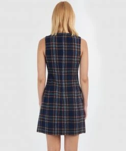 Forcast Margot Sleeveless Check Dress Navy -Deals The Style Setters Store http3A2F2Fstatic.theiconic.com .au2Fp2Fforcast 6820 4487031 5