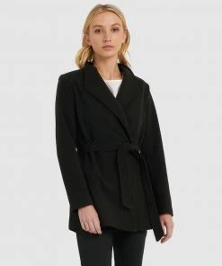Forcast Willow Tie Waist Coat Black