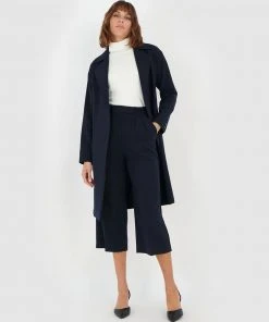 Forcast Ophelia Tie Waist Coat Navy -Deals The Style Setters Store http3A2F2Fstatic.theiconic.com .au2Fp2Fforcast 6896 9227331 7