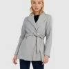 Forcast Willow Tie Waist Coat Grey