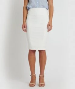 Forcast Taylor Pencil Skirt Ivory