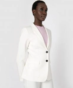 Forcast Lauren Single Breasted Jacket Ivory