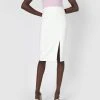 Forcast Belinda Slit Skirt Ivory