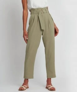 Forcast Kenna Paper Bag Pants Silver Sage -Deals The Style Setters Store http3A2F2Fstatic.theiconic.com .au2Fp2Fforcast 7605 6730541 5