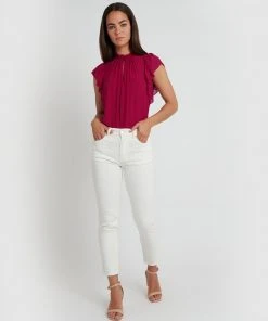 Forcast Aeris Shirred Neck Top Fuchsia -Deals The Style Setters Store http3A2F2Fstatic.theiconic.com .au2Fp2Fforcast 7679 5983741 4