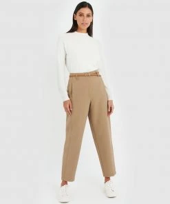 Forcast Joselyn High-Waist Tapered Pants Camel -Deals The Style Setters Store http3A2F2Fstatic.theiconic.com .au2Fp2Fforcast 7688 9869131 5